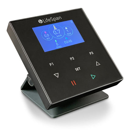 LifeSpan TR1200-Power Treadmill Desk with Glass Standing Desk and Smart Console SC130