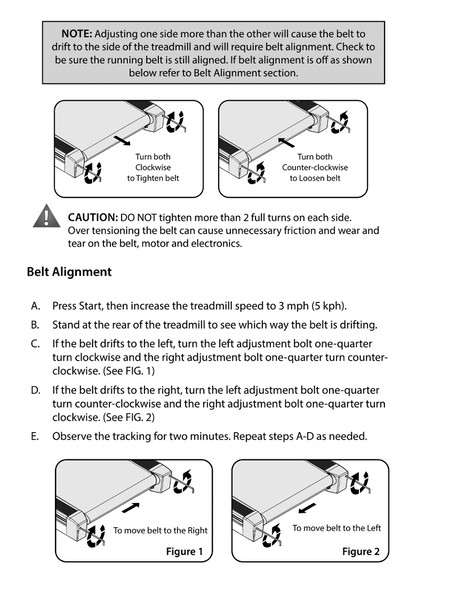 Note of Belt Alignment
