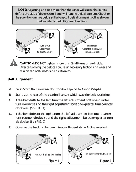 Belt Alignment Using Thread Technical FAQs | LifeSpan Europe