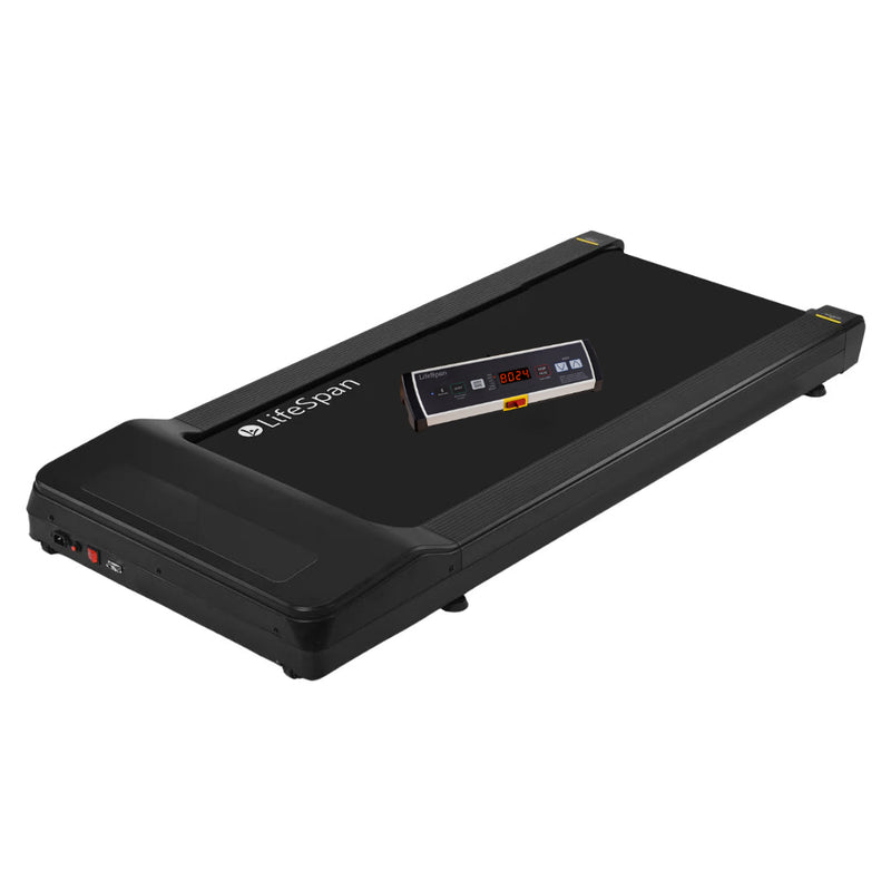 <tc>LifeSpan</tc> Esteira TR1200 Pro GlowUp sob a mesa com console DT3-BT