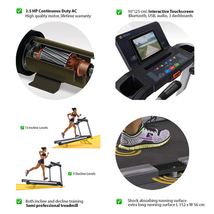 LifeSpan Fitness Treadmill loopband TR6000iT Features_4 ENG